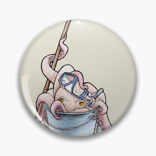 Item preview, Diving escape artist octopus designed and sold by AbbyLedGar.