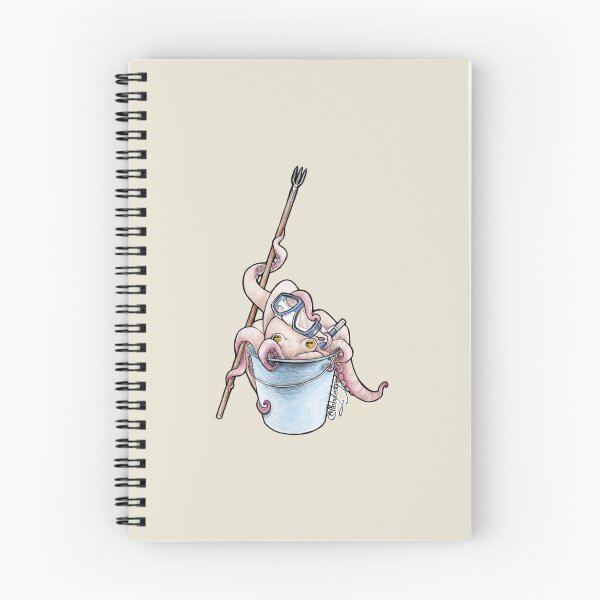 Item preview, Diving escape artist octopus designed and sold by AbbyLedGar.