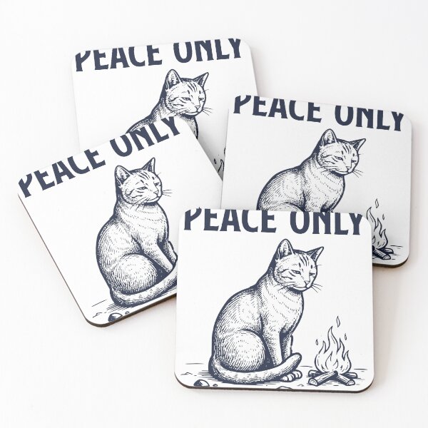 Item preview, Peace Only Cat Shirt, Calm Camping Cat Design, Relaxed Mood Animal Graphic Tee, Minimal Chill Aesthetic Outfit designed and sold by TeeVerse27.