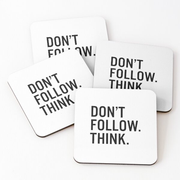 Item preview, Don’t Follow. Think. designed and sold by JacquieMira.
