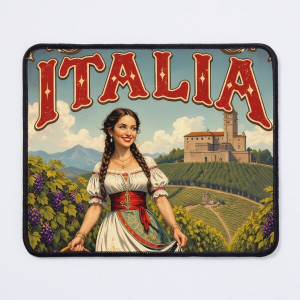 Item preview, Italy Vineyard Vintage Travel Poster La Dolce Vita designed and sold by BorgSpareParts.