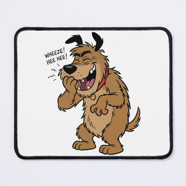 Item preview, Funny Wheezing Dog Laughing Cartoon - Retro Snickering Mutt Art designed and sold by seven things shop.