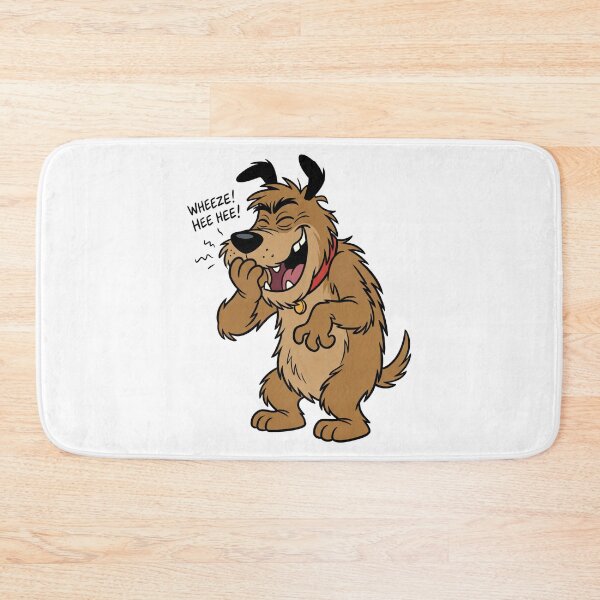 Item preview, Funny Wheezing Dog Laughing Cartoon - Retro Snickering Mutt Art designed and sold by seven things shop.