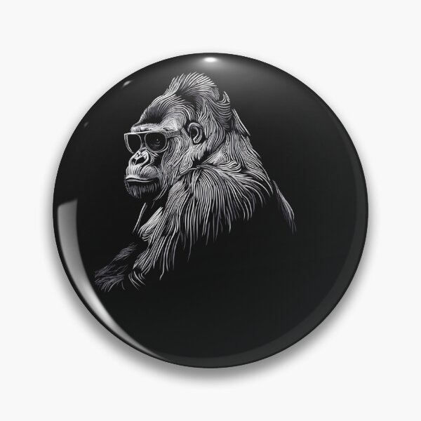 Item preview, Cool Gorilla Wearing Sunglasses Funny Animal Mem designed and sold by Clairenity Studio.