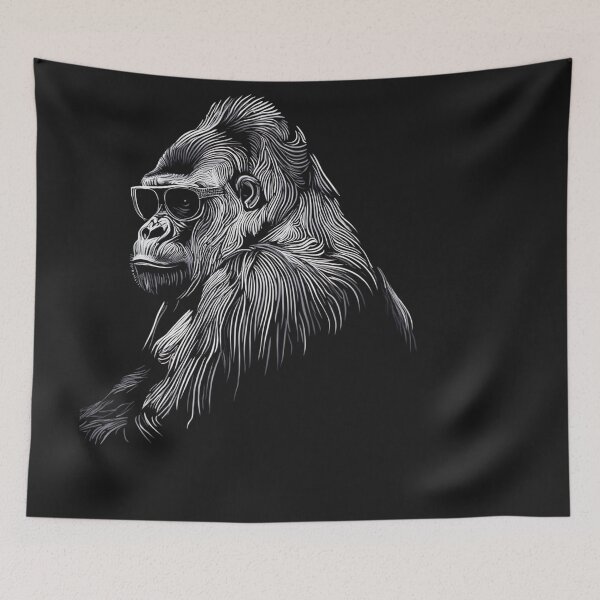 Item preview, Cool Gorilla Wearing Sunglasses Funny Animal Mem designed and sold by Clairenity Studio.