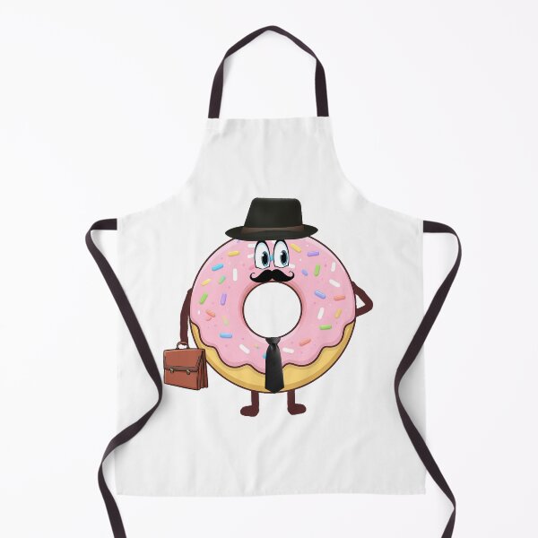 Item preview, Cute Gentleman Donut Character with Hat and Mustache designed and sold by sabahn.