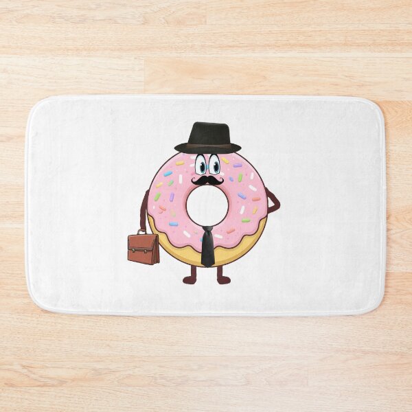 Item preview, Cute Gentleman Donut Character with Hat and Mustache designed and sold by sabahn.