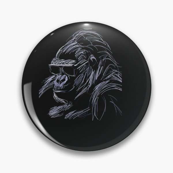 Item preview, Cool Gorilla Wearing Sunglasses Funny Animal Mem designed and sold by Clairenity Studio.