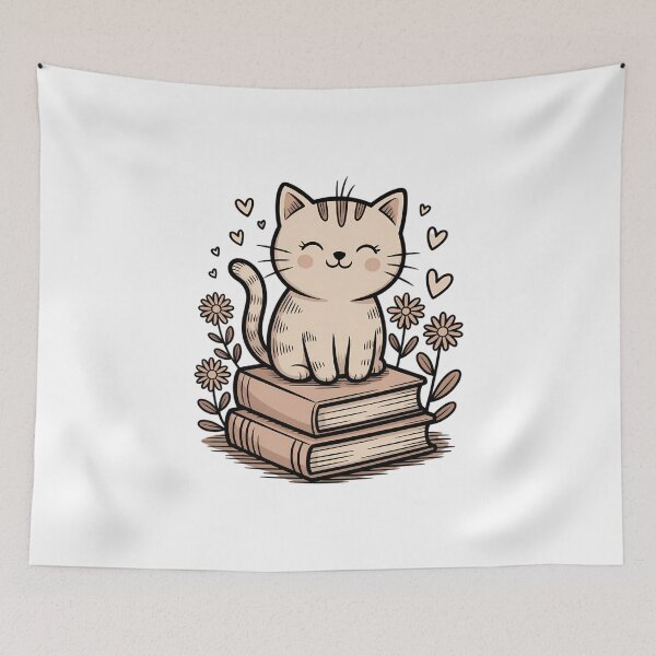 Item preview, Cats And Books Lover Cute Cat Lover designed and sold by FaithAbbott.