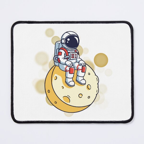 Item preview, Astronaut Sitting on the Moon - Cartoon Illustration designed and sold by iamKRUK.