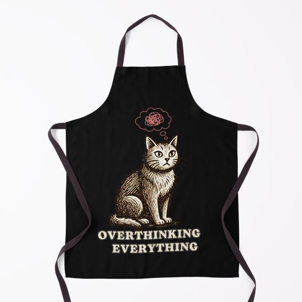Item preview, Overthinking Cat Thoughtful Mood Design designed and sold by AdicretorDesign.