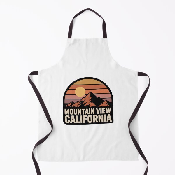 Item preview, Mountain View California: Retro Mountain Sunset Badge designed and sold by CircinusStore.