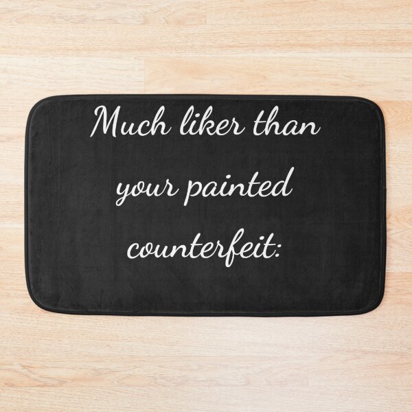 Item preview, "Much liker than your painted counterfeit:" - handwriting white designed and sold by ariksworld.