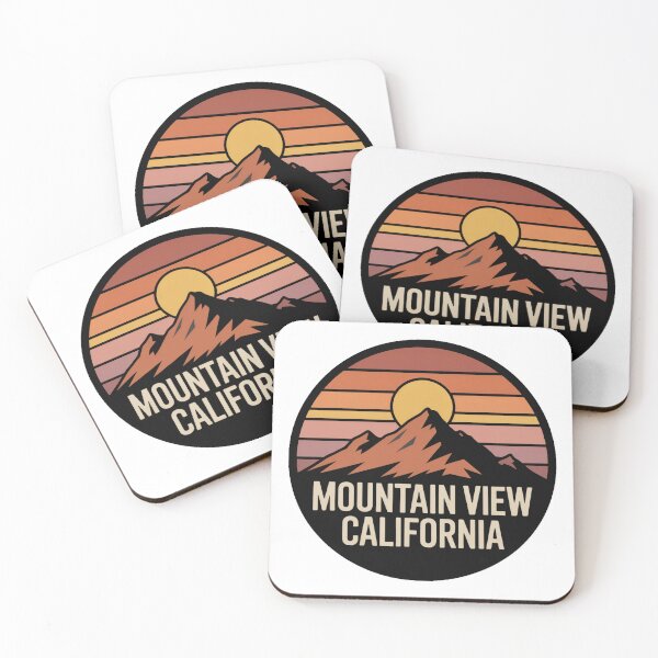 Item preview, Mountain View California: Retro Sunset Mountain Emblem designed and sold by CircinusStore.