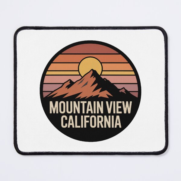 Item preview, Mountain View California: Retro Sunset Mountain Emblem designed and sold by CircinusStore.