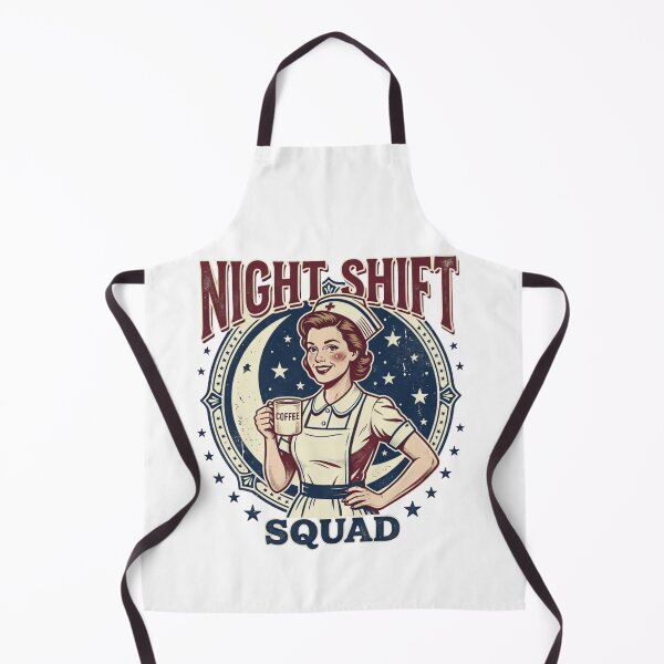 Item preview, Night Shift Squad Vintage Retro Nurse Coffee Design Funny Nursing Gift designed and sold by urbinet.