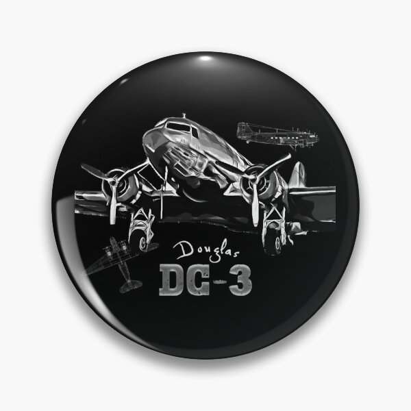 Item preview, Douglas DC-3 Vintage Aircraft Monochrome Tee designed and sold by Emberglowo.