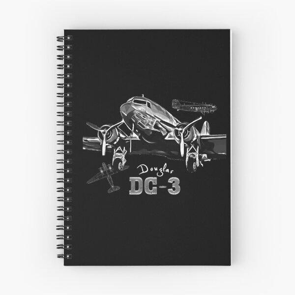 Item preview, Douglas DC-3 Vintage Aircraft Monochrome Tee designed and sold by Emberglowo.