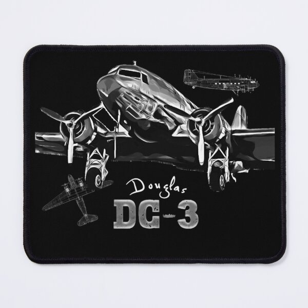 Item preview, Douglas DC-3 Vintage Aircraft Monochrome Tee designed and sold by Emberglowo.