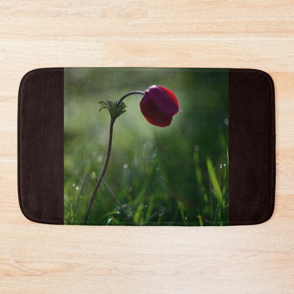 Item preview, Single Red Flower Minimal Nature Aesthetic Soft Light Botanical Wall Art designed and sold by onubi.