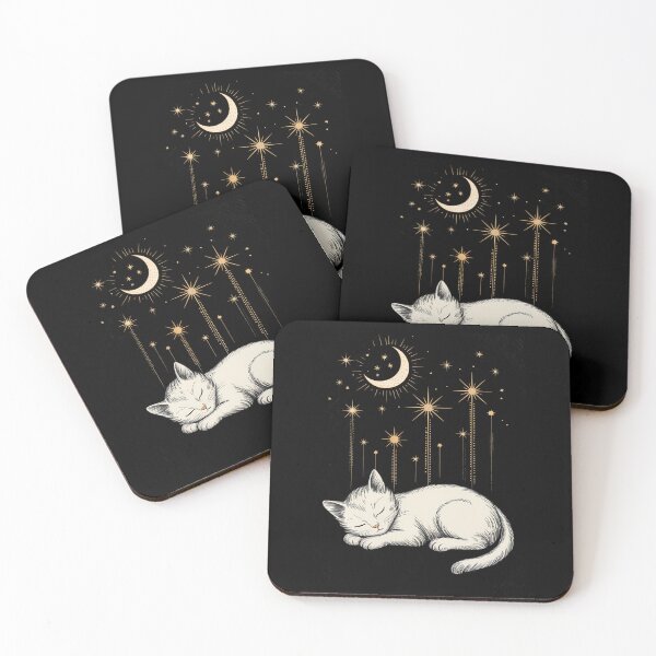 Item preview, Copy of Cats AnCelestial Cat Witchy Moon & Stars designed and sold by FaithAbbott.
