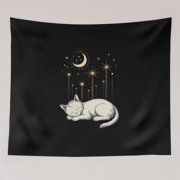 Item preview, Copy of Cats AnCelestial Cat Witchy Moon & Stars designed and sold by FaithAbbott.