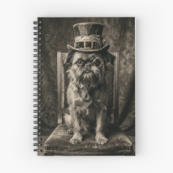 Item preview, Victorian Gentleman Brussels Griffon Antique Daguerreotype Portrait designed and sold by PawAndPalace.