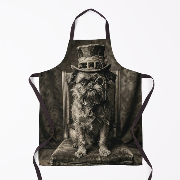 Item preview, Victorian Gentleman Brussels Griffon Antique Daguerreotype Portrait designed and sold by PawAndPalace.