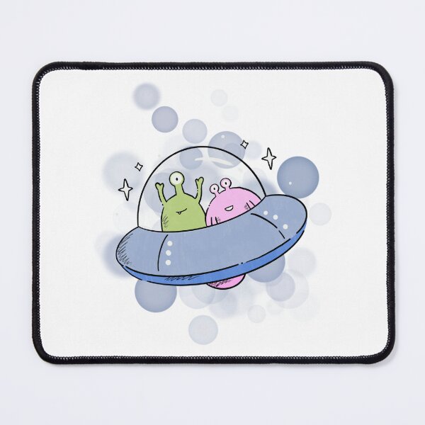 Item preview, Aliens in a Spaceship - Cartoon Illustration designed and sold by iamKRUK.