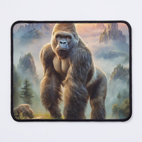 Item preview, Majestic Gorilla in Mountain Landscape designed and sold by PetsArt.