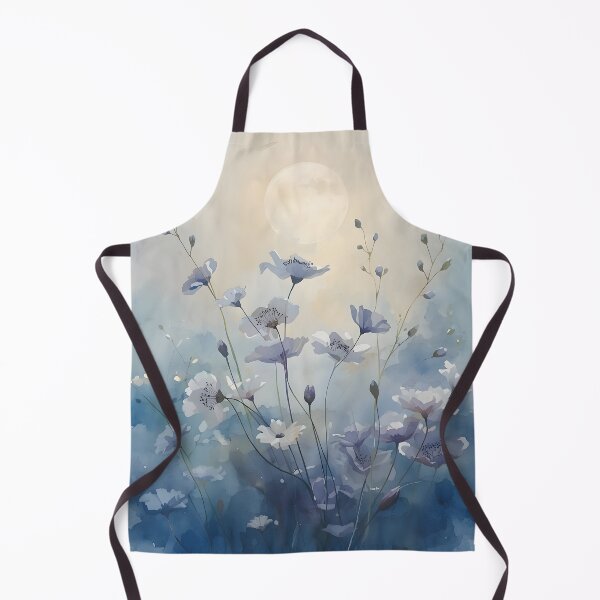 Item preview, Blue flowers at night designed and sold by uunaa.