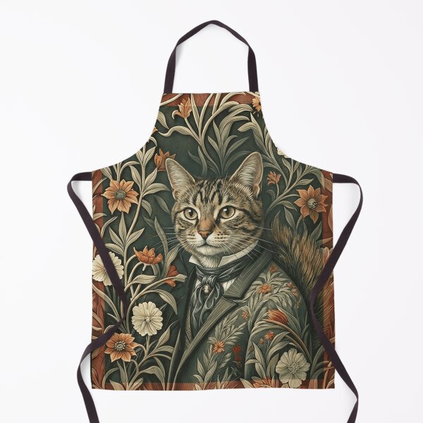 Item preview, Victorian Dapper Tabby Cat in Vintage Evening Attire designed and sold by AntiqueImages.