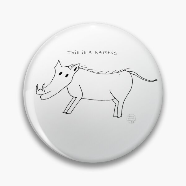 Item preview, This is a Warthog - Badly Drawn Animal designed and sold by Badly Drawn Animals.