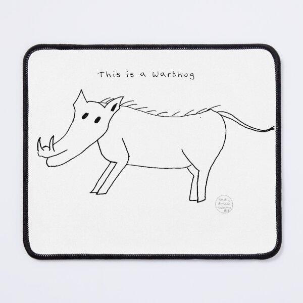 Item preview, This is a Warthog - Badly Drawn Animal designed and sold by Badly Drawn Animals.