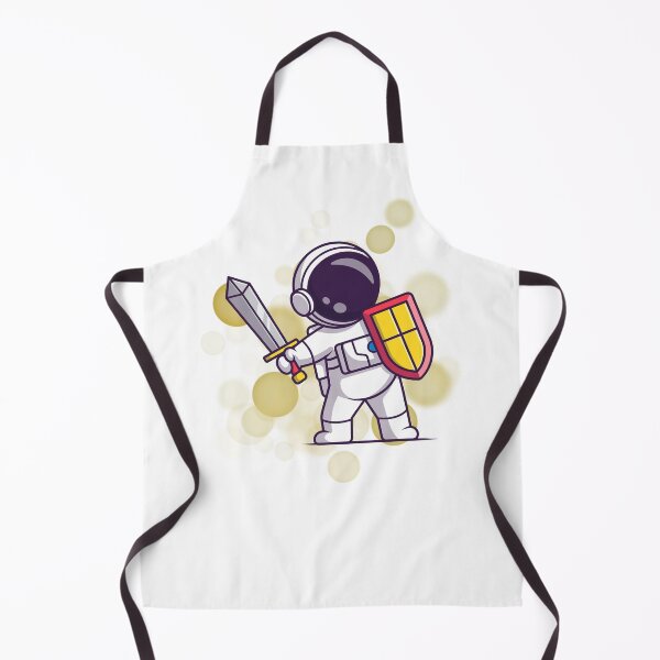 Item preview, Astronaut with a Sword and Shield - Cartoon Illustration designed and sold by iamKRUK.