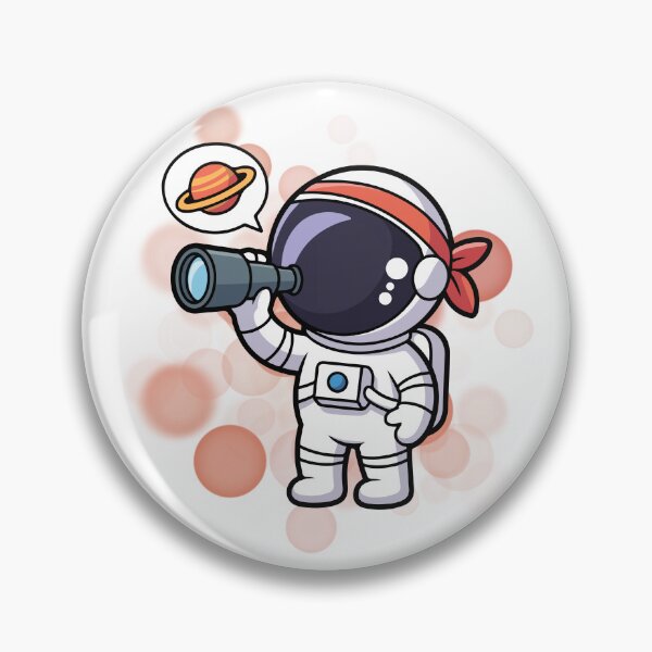 Item preview, Astronaut with Binoculars - Cartoon Illustration designed and sold by iamKRUK.