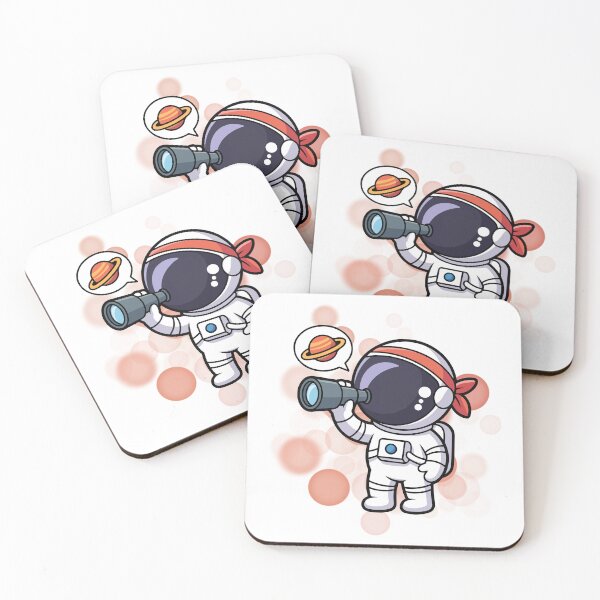 Item preview, Astronaut with Binoculars - Cartoon Illustration designed and sold by iamKRUK.