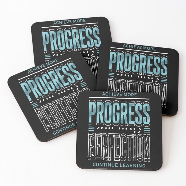 Item preview, Progress Over Perfection Minimalist Halftone Typography designed and sold by Artful Expression .