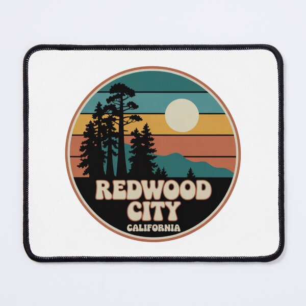 Item preview, Redwood City California: Forest Sunset Badge designed and sold by CircinusStore.