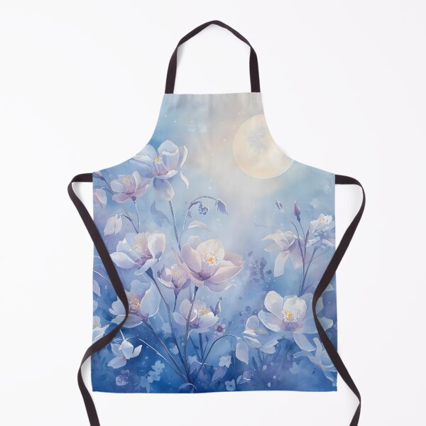 Item preview, Blue flowers at night designed and sold by uunaa.