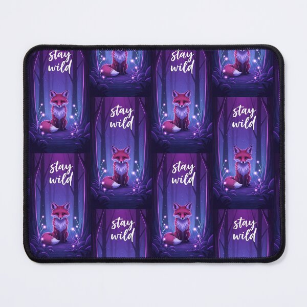 Item preview, Wild Forest Fox Magic Purple Night Aesthetic designed and sold by Itsheartshop.