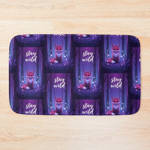Item preview, Wild Forest Fox Magic Purple Night Aesthetic designed and sold by Itsheartshop.