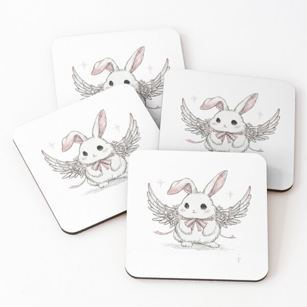 Item preview, Bunny Angel Victorian Fairy Tale Illustration designed and sold by EvelynKarina.