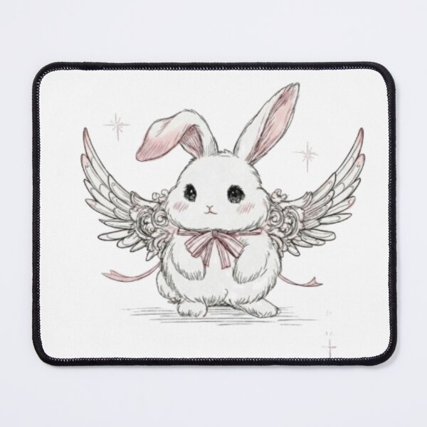 Item preview, Bunny Angel Victorian Fairy Tale Illustration designed and sold by EvelynKarina.