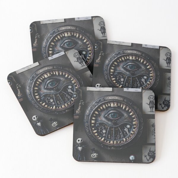 Item preview, The Ticking Heart: Gothic Eye Clock designed and sold by NUTMA Design.