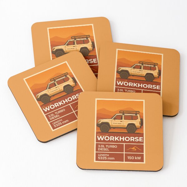 Item preview, Desert Workhorse Overland Vehicle Illustration in Retro Expedition Style designed and sold by KrintoryTees.