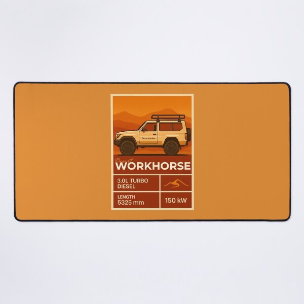 Item preview, Desert Workhorse Overland Vehicle Illustration in Retro Expedition Style designed and sold by KrintoryTees.