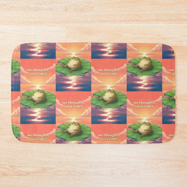 Item preview, Relaxing Reto Frog Sunset Art designed and sold by Itsheartshop.