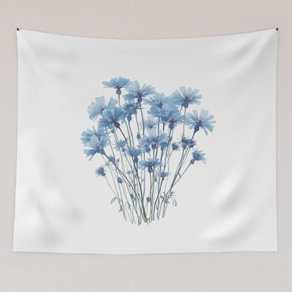 Item preview,  Blue wild cornflowers designed and sold by uunaa.