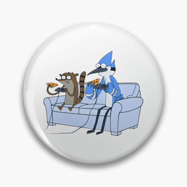 Item preview, Mordecai And Rigby Pizza And Video Games designed and sold by Merch-Zone.